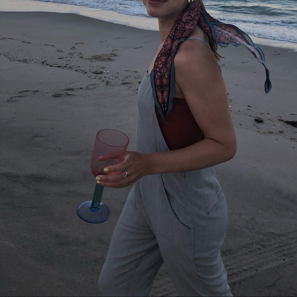 RVCA striped Jumpsuit